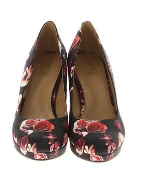 Naturalizer Limited Edition Teresa Platform Pump Heels Black Floral Size 9.5